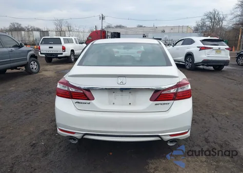 2016 Honda Accord Sport z USA, uszkodzony, nr VIN 1HGCR2F56GA139072